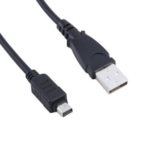 USB Akku Ladegerät + Daten SYNC Kabel Kabel Leitung für Olympus Kamera FE-4020 FE4020 - Bild 1 von 3