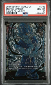 Dragon Ball Fusion World Vegito E-02 Energy Marker Parallel PSA10 Japanese Card - Picture 1 of 2