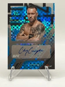 2025 Topps Finest Ufc Colby Covington Auto The Finest Blue Checkerboard /75 - Picture 1 of 2