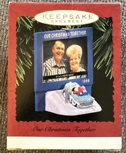 Fotohalter Ornament Punze "Unser Weihnachten zusammen" 1996 - Bild 1 von 3