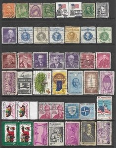 USA United States Stamp Packet Lot of 43 off paper Stamps US Collection used - Picture 1 of 1