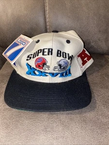 Vintage NFL Super Bowl XXVIII Bills Cowboys Logo 7 Snapback Cap Hat W/tags NOS - Picture 1 of 10