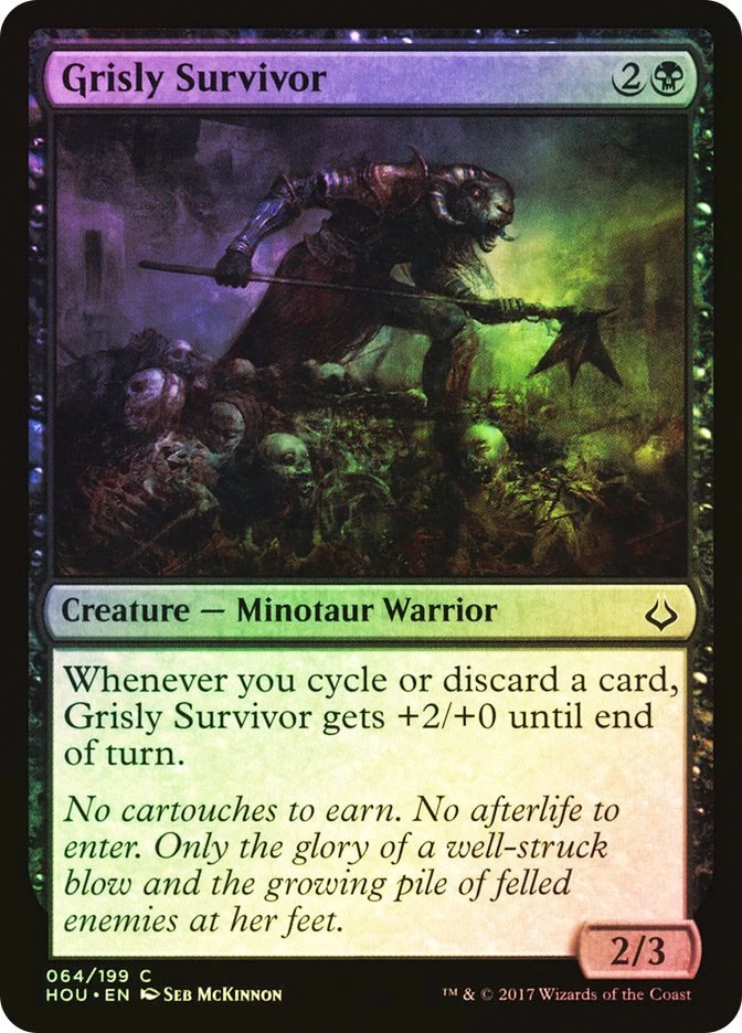 MTG FOIL Grisly Survivor  - Hour of Devastation #064 - Image 1 of 1