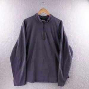 Marine Layer Men Pullover Sweatshirt Gray X Large Quarter Zip Spun Knit - Picture 1 of 6