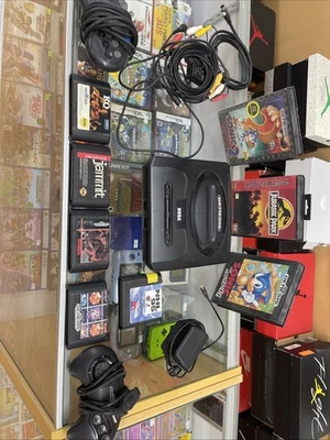 SEGA Genesis Model 2 Game Console w/2 Controllers & Sonic Sonic 2 Tested Clean!! - Image 1 of 4