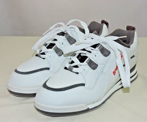 Brunswick REBEL II  Bowling Shoes White Non-Marking Lace-Up Size 8.5 US Men's - Picture 1 of 12