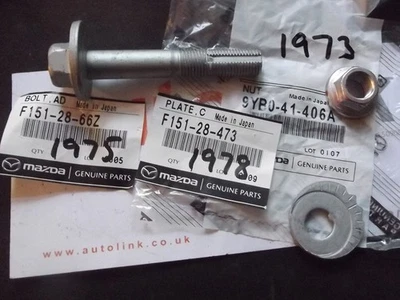 Alignment bolt set genuine Mazda MX-5 mk3 NC MX5 rear rearward or front forward - Image 1 of 4