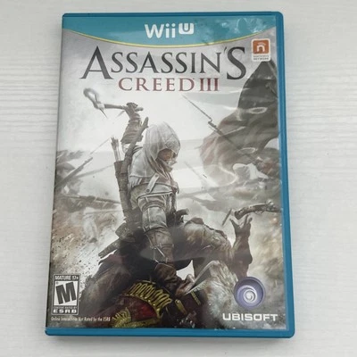 Assassin's Creed III (Nintendo Wii U, 2012) Probado en caja original Foto 1 de 3