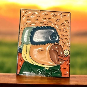Enamel Pin Capybara Van Gogh Cappy With Pipe Brooch Lapel Artist Art Hat New - Picture 1 of 7