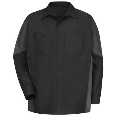 Red Kap Men's Long Sleeve Two-Tone Crew Work Shirt - Image 1 of 4