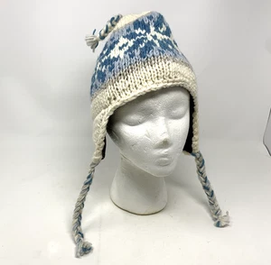 Kyber Oberbekleidung Sherpa Wintermütze Nepal Ohrenklappe 100% Wolle Fleece gefüttert Small - Bild 1 von 12