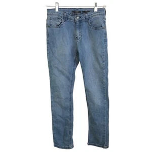 Guess Jeans Girl's Size 12 Slim Fit Medium Wash Adjustable Jeans Button Zip - Picture 1 of 9