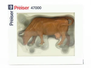 G 1/25 Scale Preiser Elastolin 47000 Cow Grazing Animal Figure - Picture 1 of 5