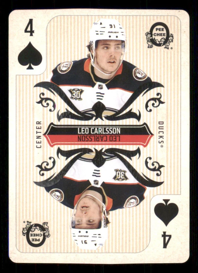 2024-25 O-Pee-Chee Playing Cards #4SPADES Leo Carlsson - Image 1 of 2
