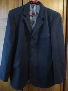 Herren 42 Hawthorne Libertyville English Hunt Horse Show Reitmantel Navy - Bild 1 von 6