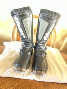 Botas Thor Motocross Negras Juveniles Talla 4 Ligeramente Usadas - Imagen 1 de 10
