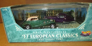 HOTWHEELS  LIMITED EDITION...60TH ANNIV..'37 EUROPEAN CLASSICS...NEW - Picture 1 of 2