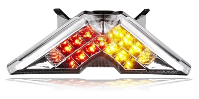 Luz trasera LED integrada Fit Aprilia RSV4 2020 2019-16 15 14 13 2012-2009 TRANSPARENTE Foto 1 de 4
