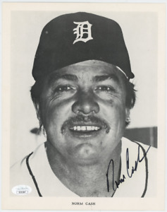 Norm Cash Detroit Tigers Autographed Signed 8x10 Original Promo Photo JSA 23871