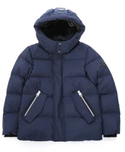 NWT Mackage Children's Hudson Kids W Removable Hood Jacket Navy 12 - Picture 1 of 9