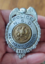 VERY RARE Obsolete WW2 Mechanicsburg PA  Naval Supply Depot Police Dept badge