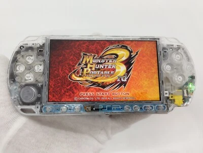 Sony PSP-3000 Playstation Portable Handheld Console Clear Shell Customized - Image 1 of 4