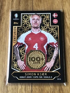 Match Attax Euro 2024 Centurion Relic Simon Kjaer Euros 2024 #CM4 Rare New Card - Picture 1 of 2