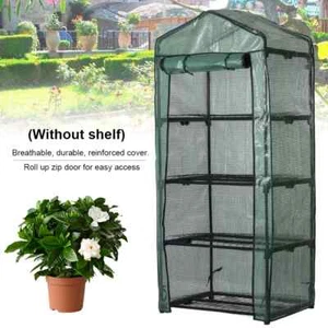 4-Tier PE Greenhouse with Zipper Door - Frost & Weather Protection for Plants - Picture 1 of 7