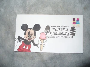 FDC First Day Cover Frozen Treats Mickey Mouse Philately - Picture 1 of 2