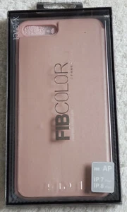 For iPhone 7/8 PLUS X-Level FIBCOLOR Ult Slim Full Cover Flip Case/Stand ROSE GD - Picture 1 of 12