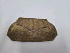 Vintage Gold Glass Beaded  Style  Evening Bag