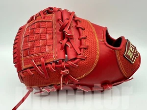 Neu ZETT Pro Modell 13" First Base 1st Baseball Handschuh rot LHT gewebtes Web Japan - Bild 1 von 4