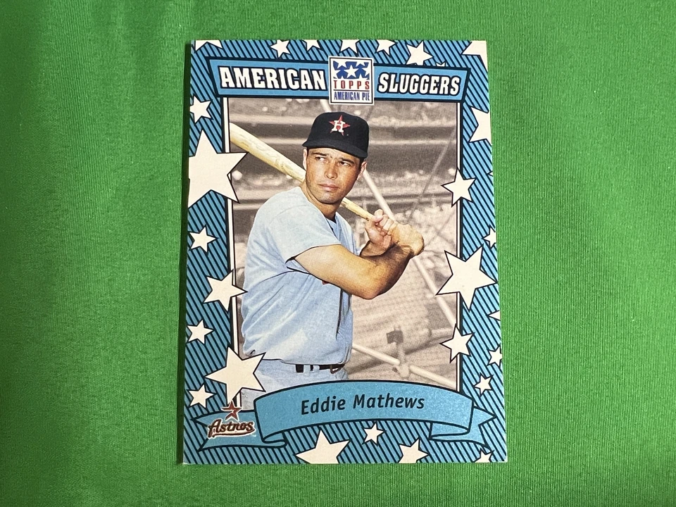 2002 Topps American Pie Sluggers Blue #18 Eddie Mathews Houston Astros - Image 1 of 1