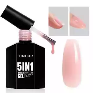 Pink Builder Gel for Nails, 5 in 1 Jelly Gel Polish Nail Strengthener, Hard Gel - Picture 1 of 7