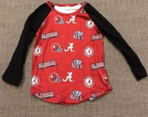 Alabama Crimson Tide Long Sleeve Tee Red Logo Great Gift Christmas Boys or Girls - Picture 1 of 2