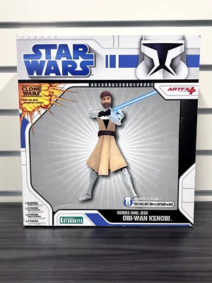 Figura Star Wars The Clone Wars ArtFX Kotobukiya Obi-Wan Kenobi con caja Foto 1 de 4