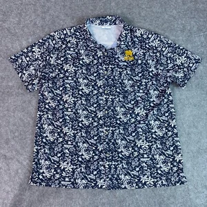 Columbia Shirt Mens XL Blue White PFG Swordfish AOP Short Sleeve Notre dame - Picture 1 of 12
