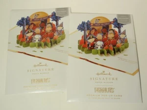 Lot 2 Hallmark Signature Wonder Halloween Peanuts Snoopy Pop Up Cards - Picture 1 of 3