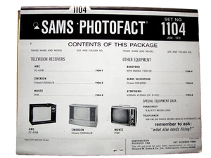 Sams Photofact 1104 - Bild 1 von 1