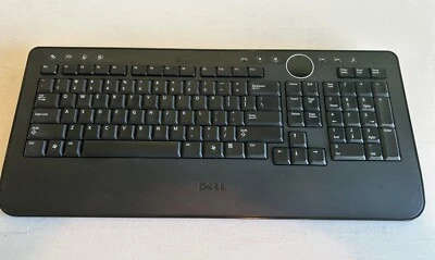 Genuine Dell (Y-RBP-DEL4) Black Slim Multimedia Wireless Computer Keyboard  - Image 1 of 2