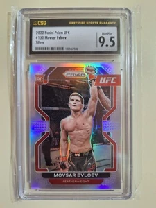 2022 Panini Prizm UFC Silver Prizm Movsar Evloev Rookie Card #130 CSG 9.5 - Picture 1 of 1