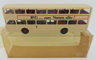WIKING Ho 1/87 Man SD 200 Berliner Doppeldecker Bus BVG 1982 #730 IN Box - Bild 1 von 4