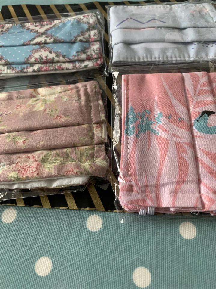 Pink Leaves   Blue Floral  Grey  Swans and Dusky Pink Floral - Image 1 of 1