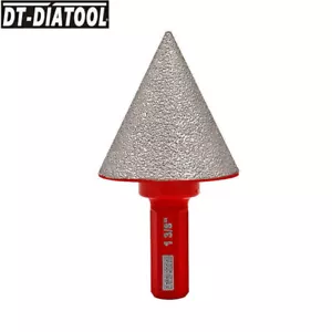 "Broca de fresado de dedo biselado de diamante de 35 mm baldosa corte de vástago hexagonal azulejo de porcelana 1-3/8" - Imagen 1 de 9