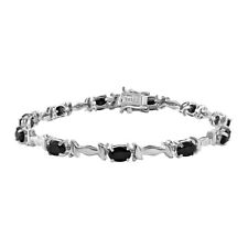 TJC 6.61ct Spinel Tennis Bracelet for Women in Silver Size 7.5 Inches