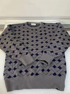VINTAGE Damon Sweater Mens XLT Tall Pure wool Crewneck Casual Hong Kong - Picture 1 of 3