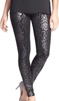 HUE Skimmer Metallic-Tapestry Printed Leggings X-Small 0-2 W23"x29" - Image 1 of 4