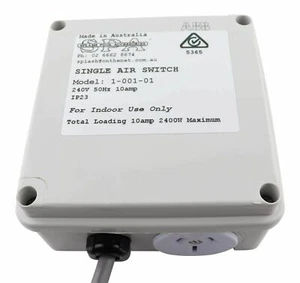 Air Switch Single 10amp Plug Electronic Controller - Splash Pool & Spa - Picture 1 of 6