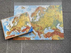 Ravensburger Puzzle 1000 Tl. Europakarte, 80er Jahren - Afbeelding 1 van 5