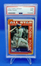 1990 Topps TIFFANY #389 Robin Yount All Star Milwaukee Brewers PSA 9